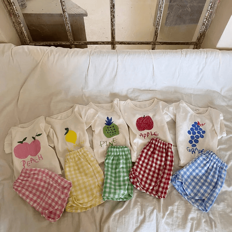 Summer Pajama Set "Fruit" for children mutivariant