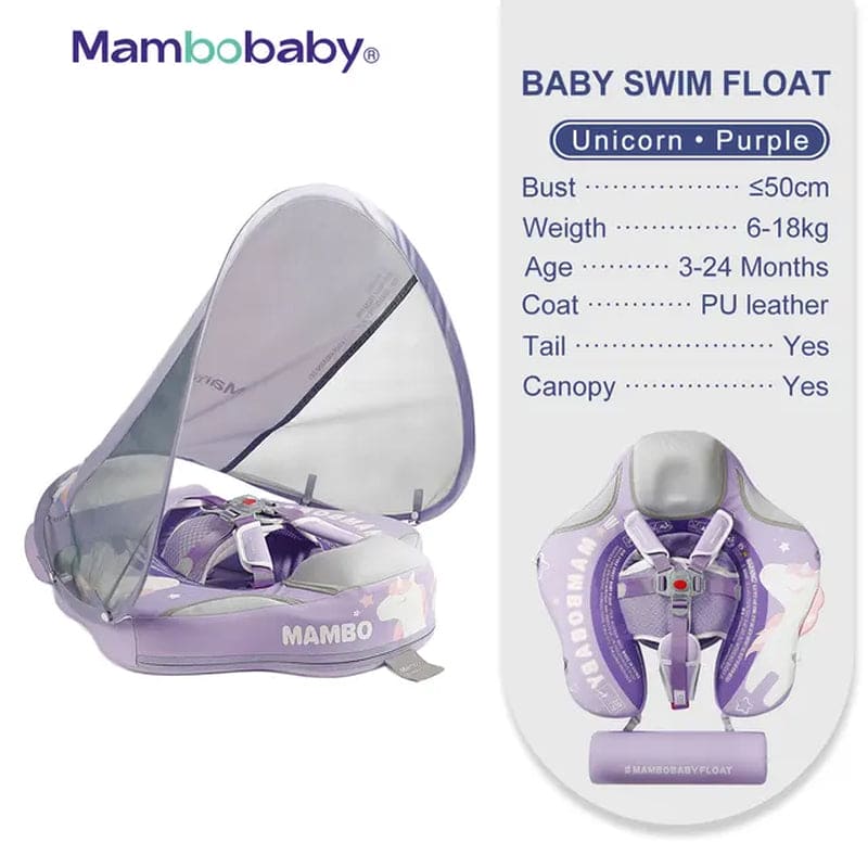 Float VIP 1 Dropshipping Non-Inflatable Baby Float with Canopy Waist Swimming Chest Floater Spa Buoy Trainer Supplier