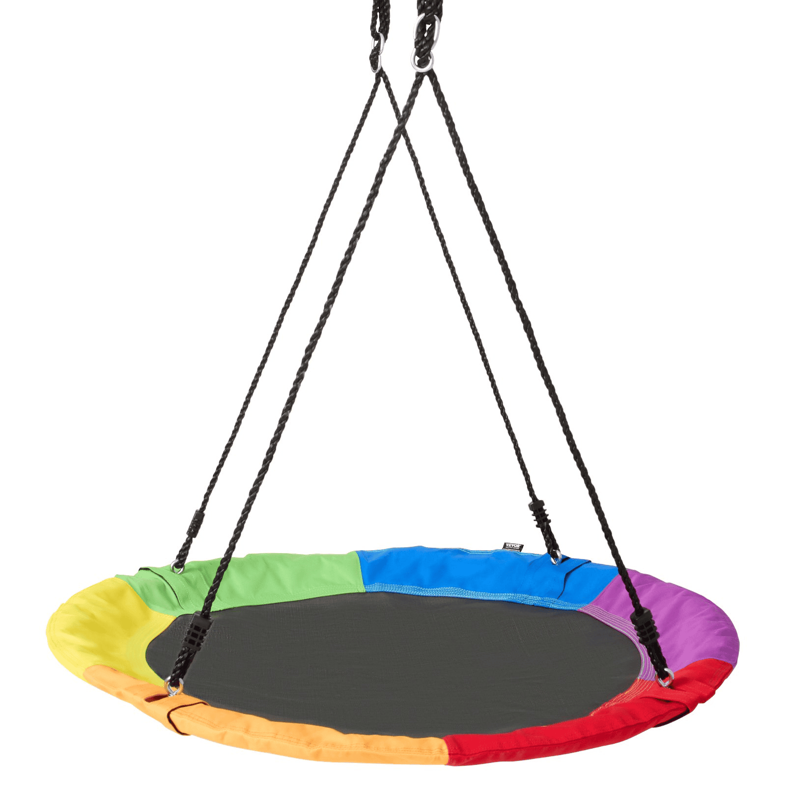 VEVOR Tree Swing 40In Saucer Swing 750lbs Weight Capacity 900D Oxford Multicolor