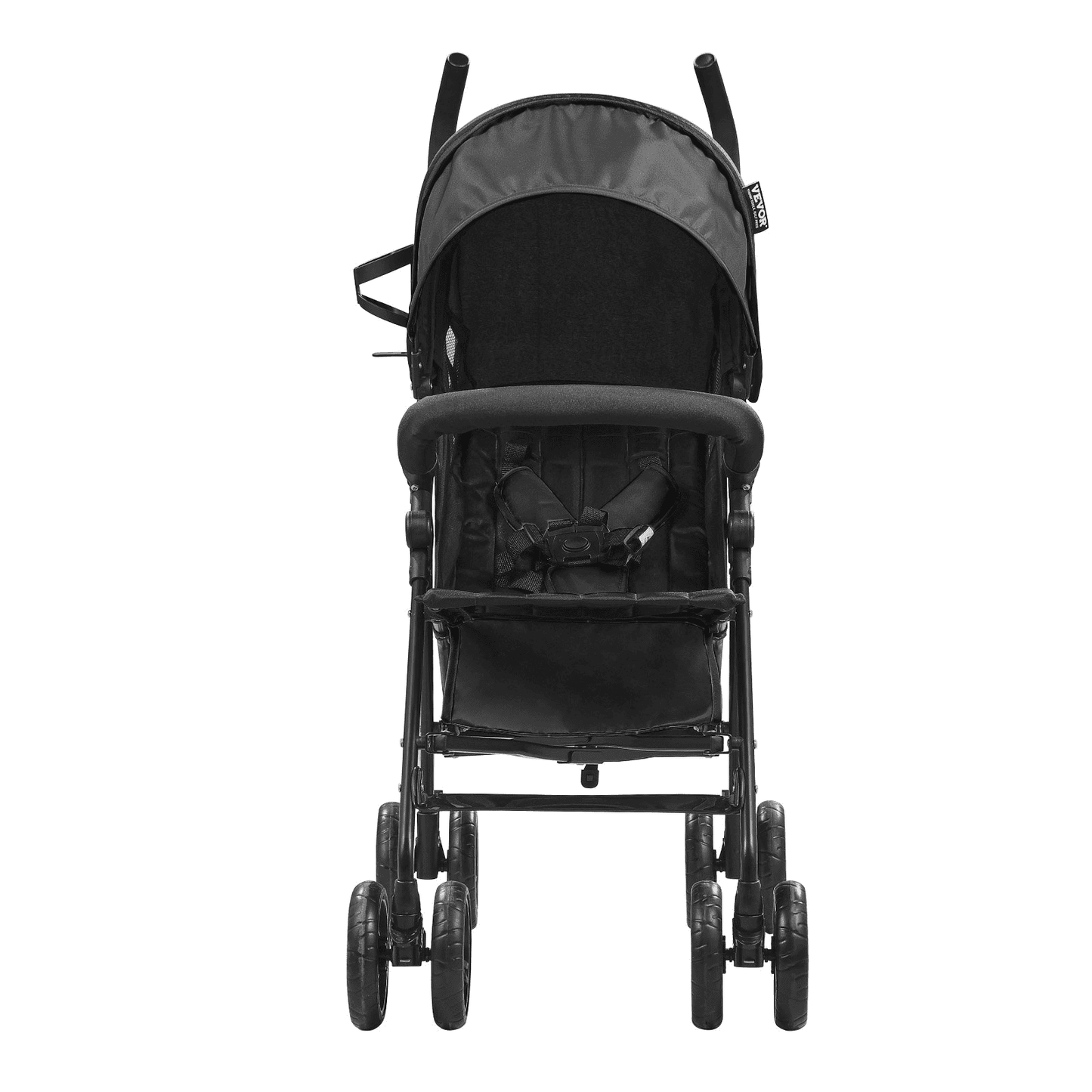 Lightweight Stroller Compact Easy Fold Adjustable Backrest Black Storage