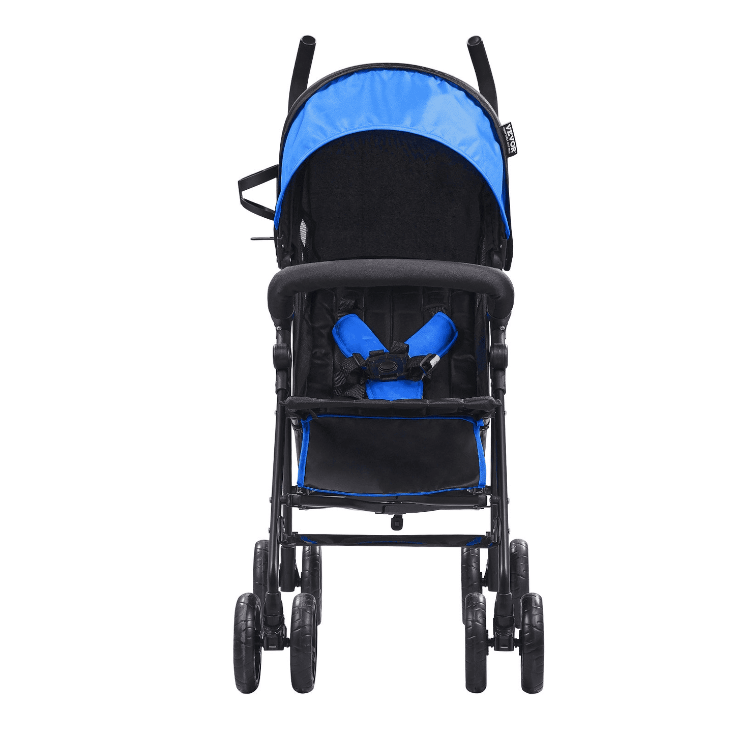 Lightweight Stroller Compact Easy Fold Adjustable Backrest Black/Blue