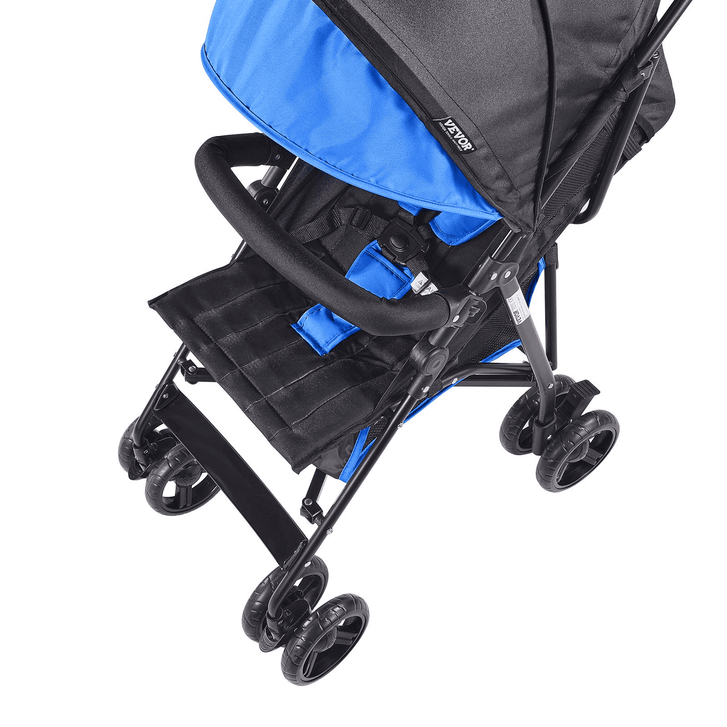 Lightweight Stroller Compact Easy Fold Adjustable Backrest Black/Blue