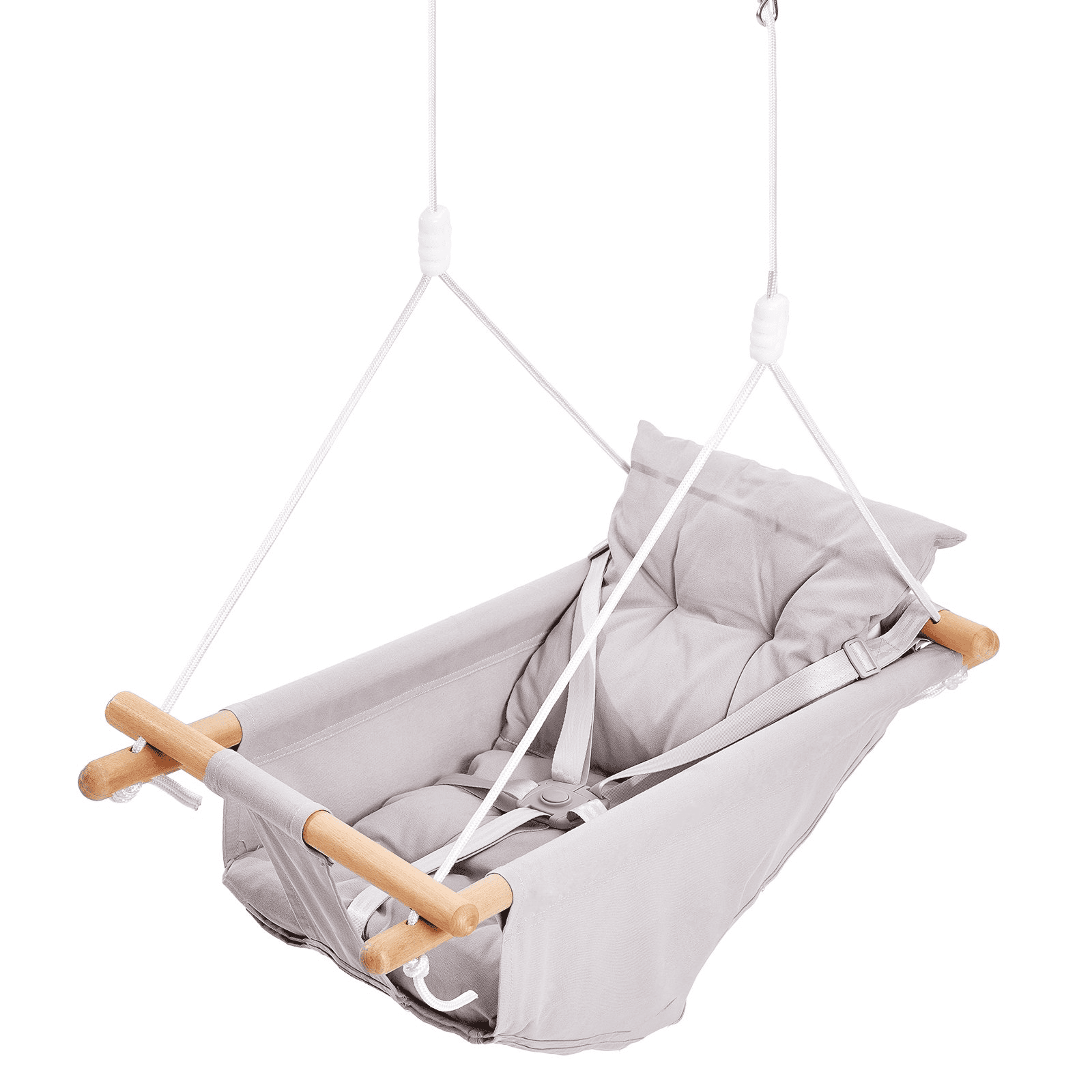 VEVOR Canvas Hammock Swing 3 Modes Baby Swing 5-Point Harness Indoor Outdoor