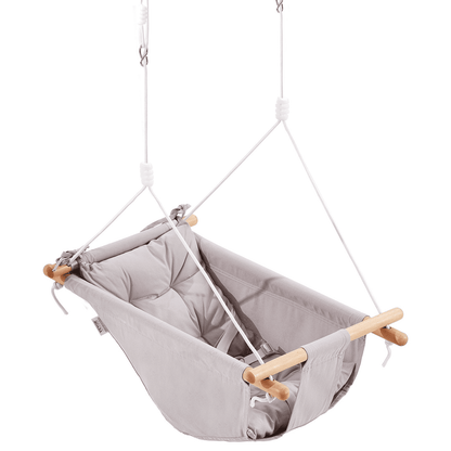 VEVOR Canvas Hammock Swing 3 Modes Baby Swing 5-Point Harness Indoor Outdoor