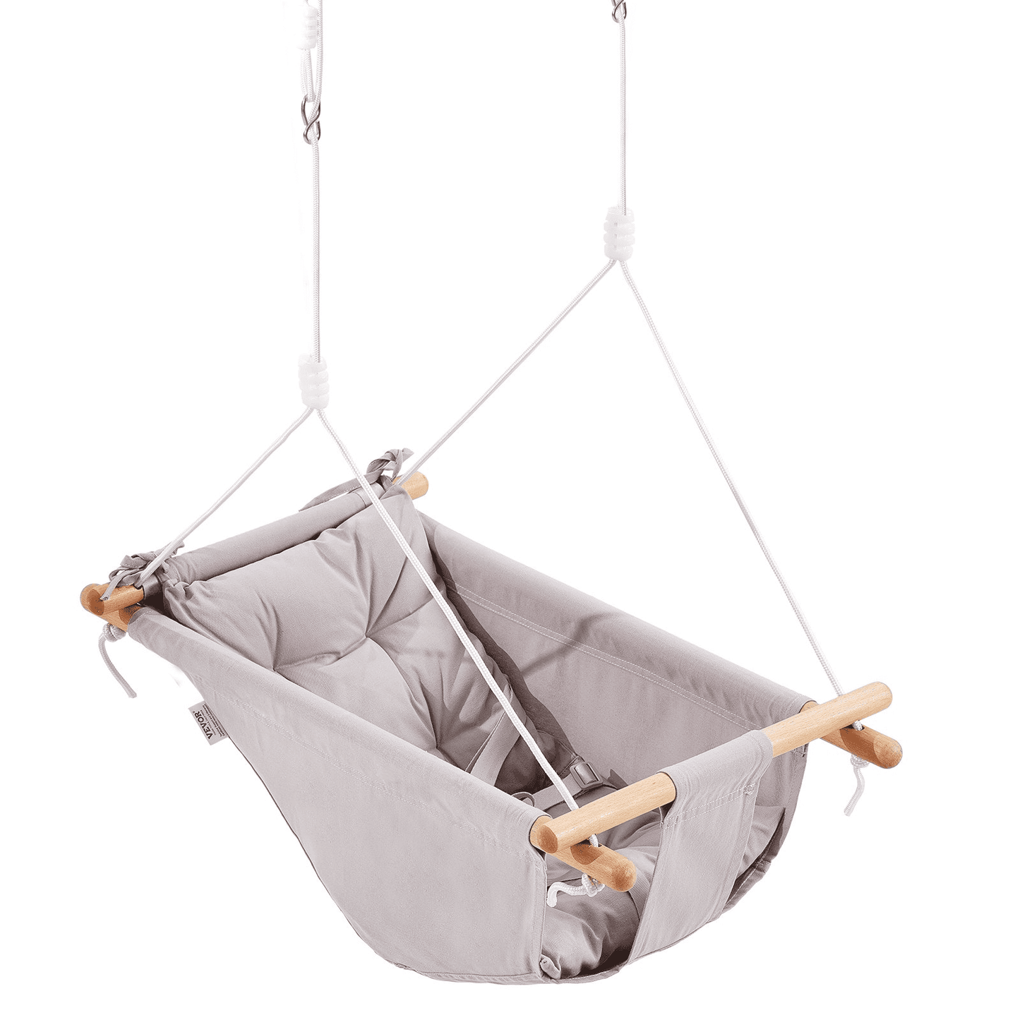 VEVOR Canvas Hammock Swing 3 Modes Baby Swing 5-Point Harness Indoor Outdoor