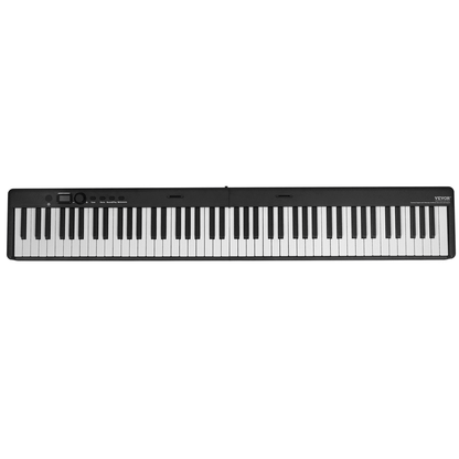 VEVOR 88 Key Folding Keyboard Piano Portable Foldable Piano Bluetooth MIDI Black