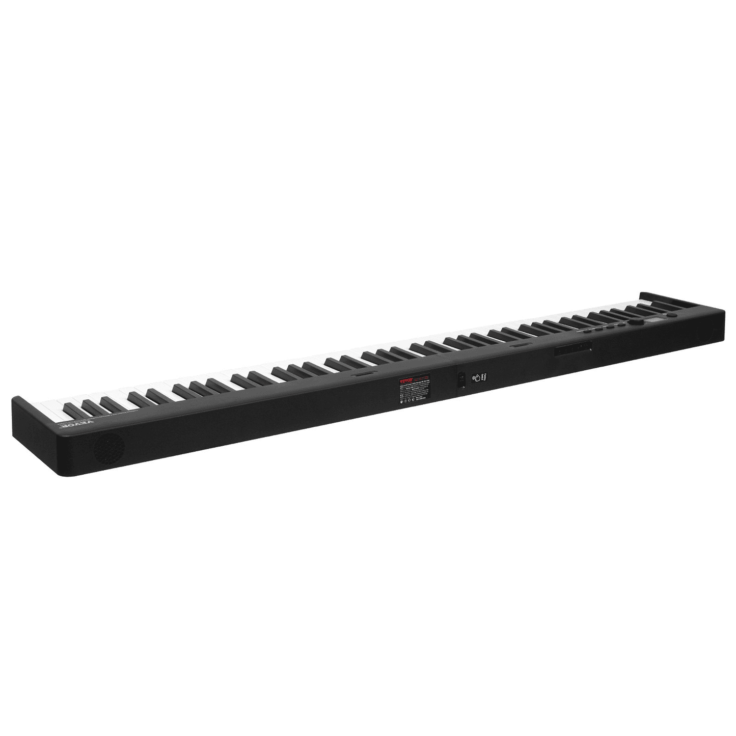 VEVOR 88 Key Folding Keyboard Piano Portable Foldable Piano Bluetooth MIDI Black