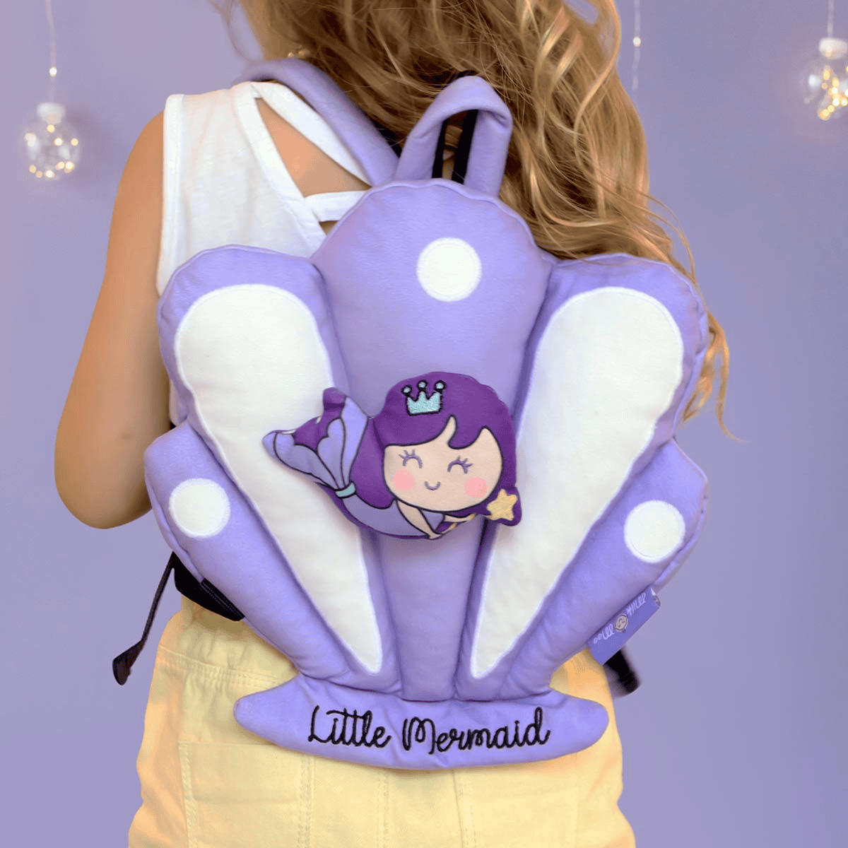 Milk&Moo Little Mermaid Toddler Backpack, Mini, Purple