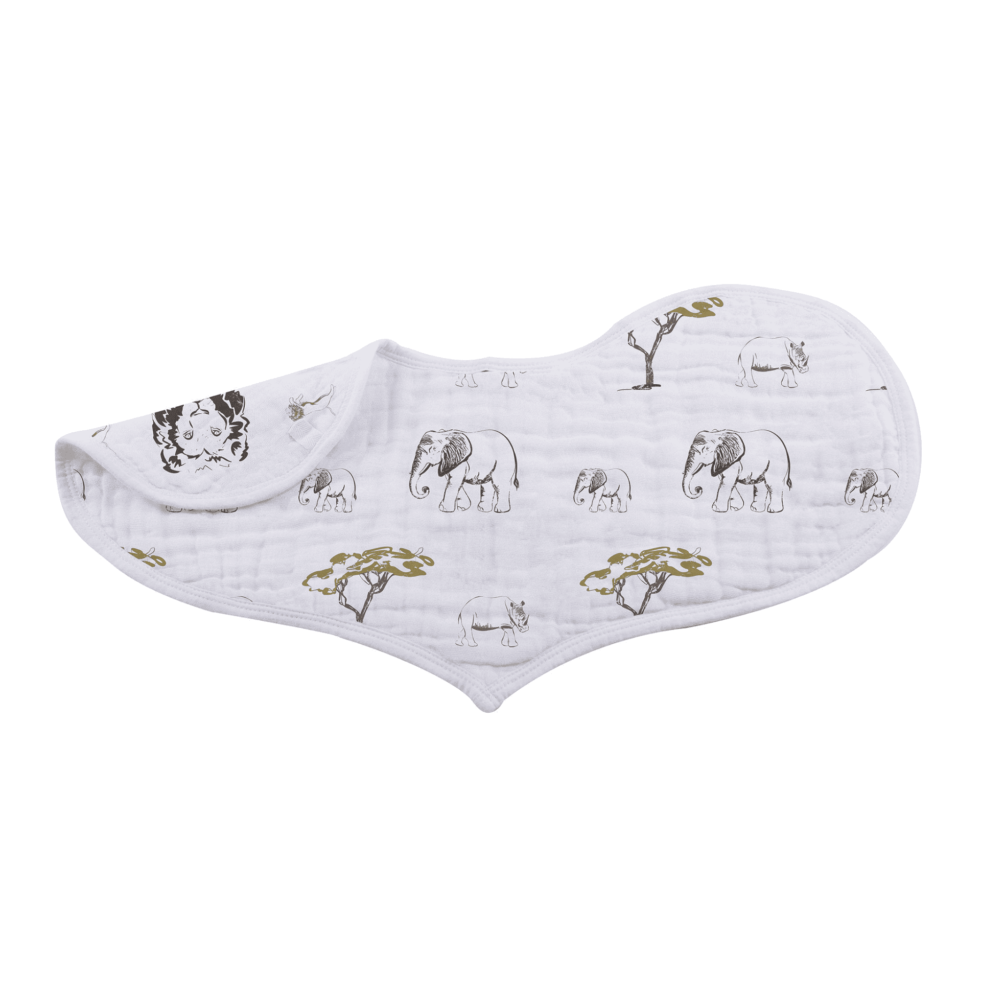 On The Savannah Heart Bib 2PK