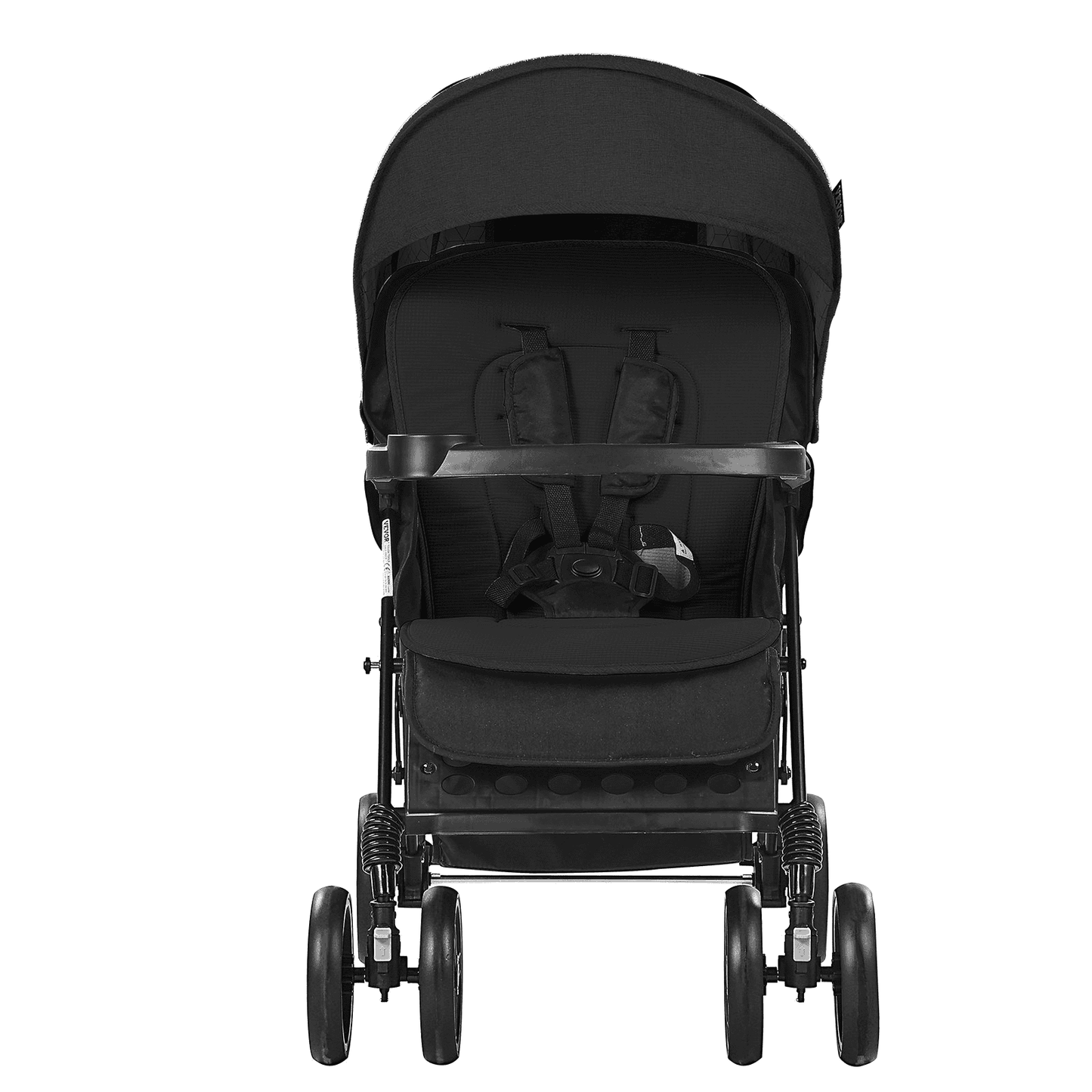 Double Stroller Foldable Lightweight Twin Tandem Stroller Black