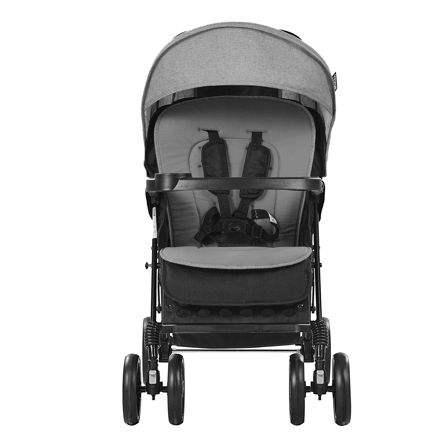 Double Stroller Foldable Lightweight Twin Tandem Stroller Dark Gray