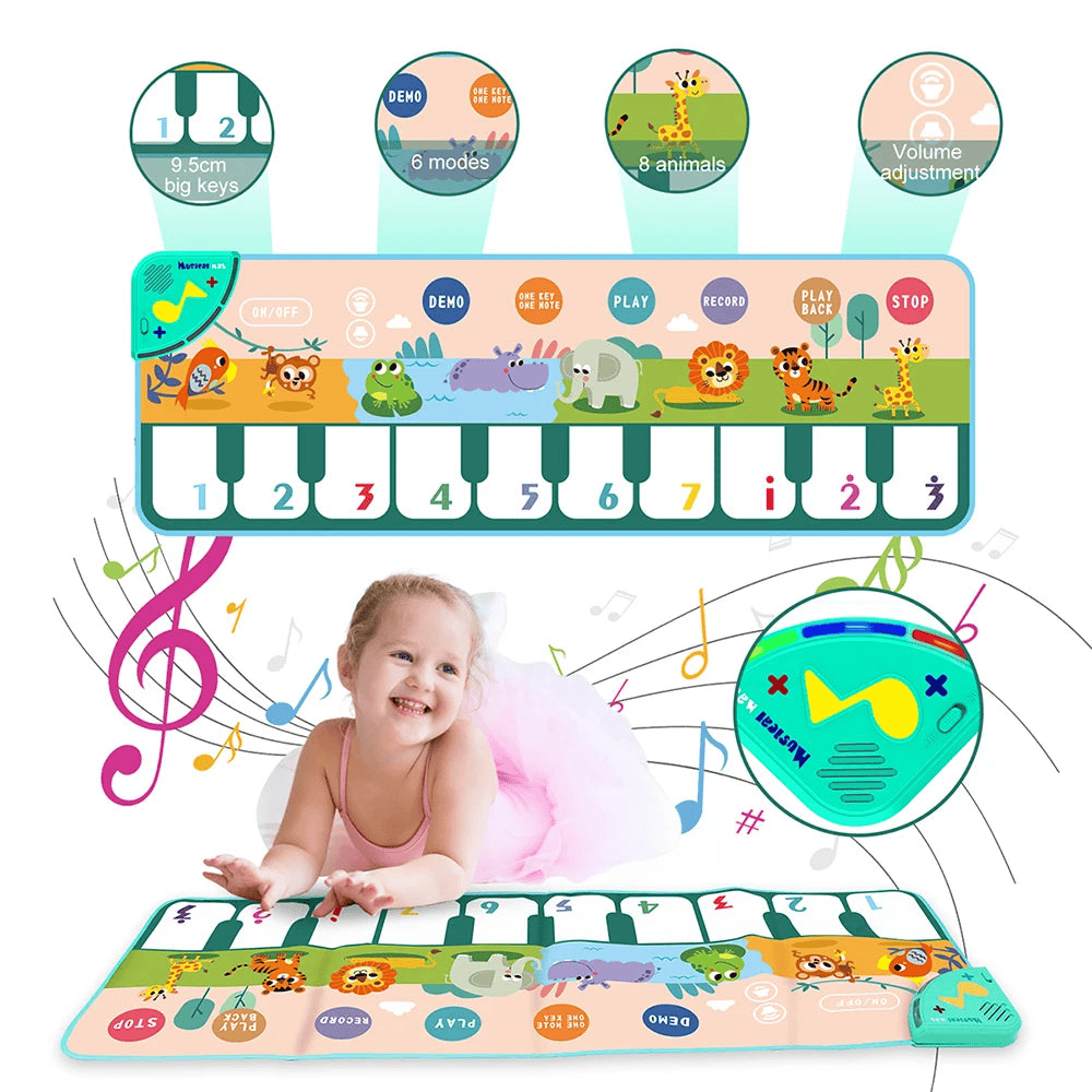 Musical piano mat for children