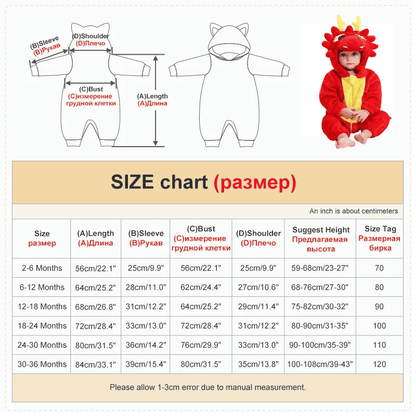 Multivariant Disguise Costume for Children from 2 to 36 Months