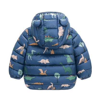 Warm Dinosaur Jacket with Hood for Children