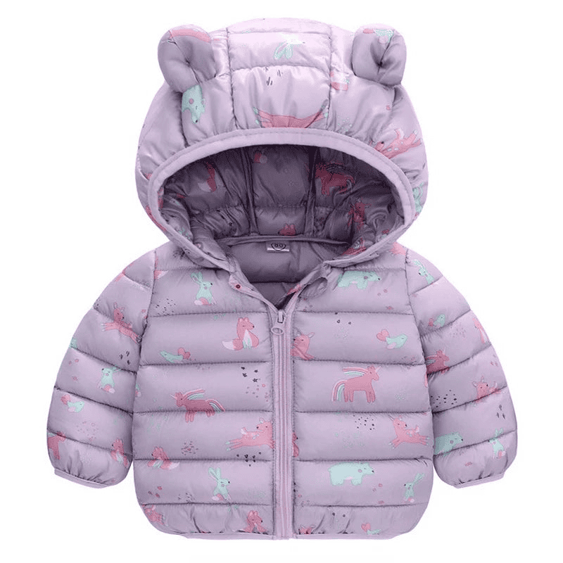 Warm Dinosaur Jacket with Hood for Children