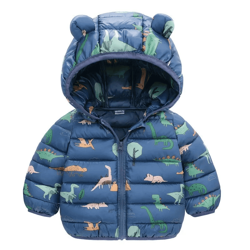 Warm Dinosaur Jacket with Hood for Children