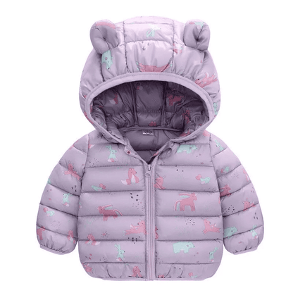 Warm Dinosaur Jacket with Hood for Children