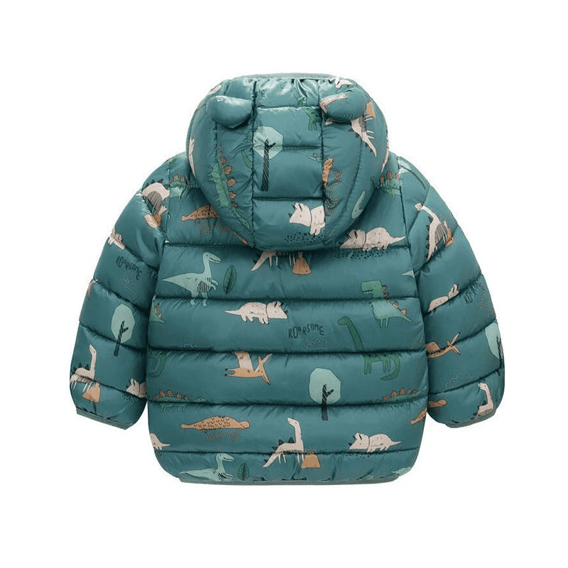 Warm Dinosaur Jacket with Hood for Children