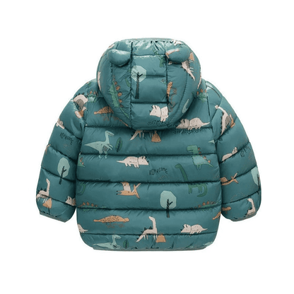 Warm Dinosaur Jacket with Hood for Children