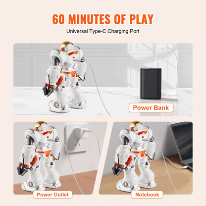 VEVOR RC Robot Toy Battle Robot for Kids Remote Control Robotic Toy Programmable