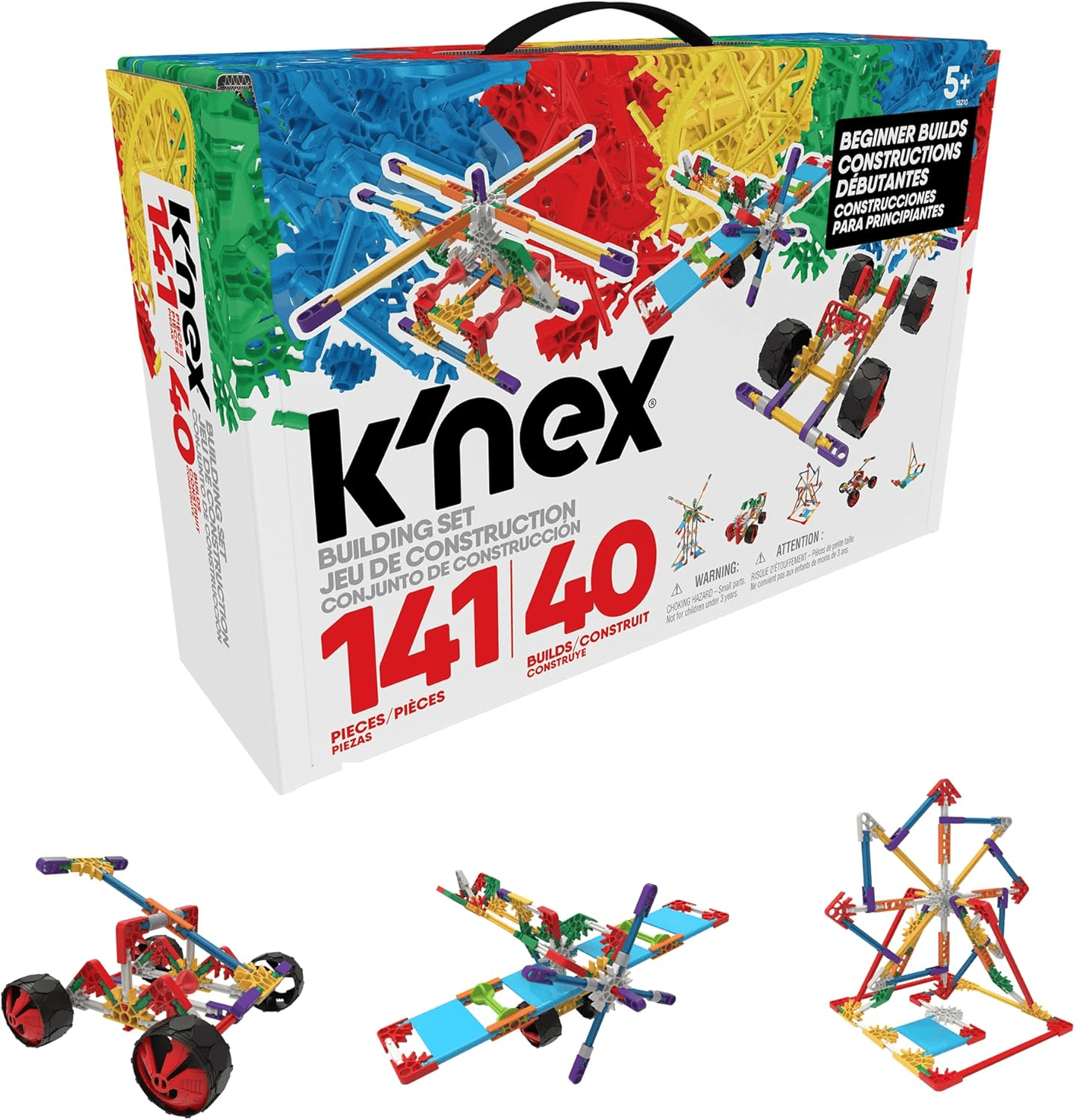 K'NEX Beginner 40 Model Building Set - 141 Parts