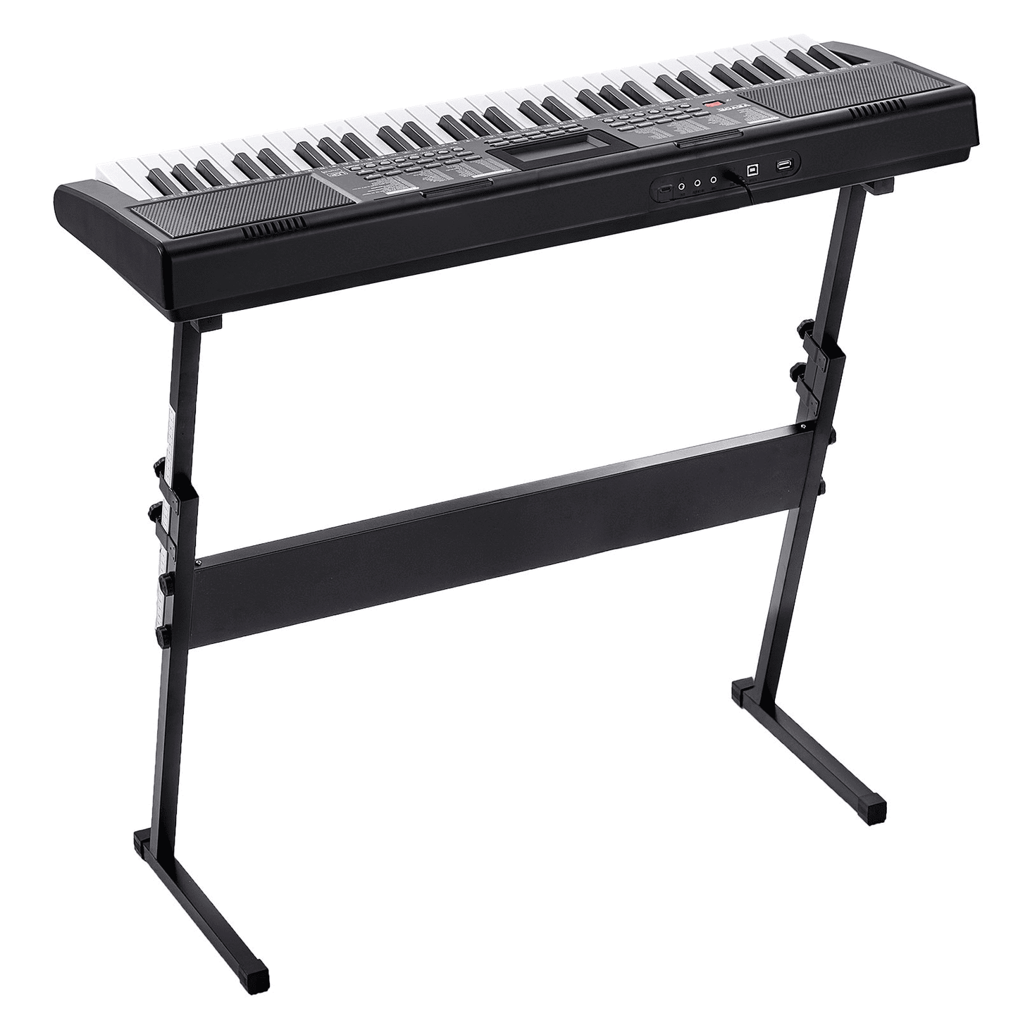 VEVOR 61 Key Digital Keyboard Piano Electric Portable with Adjustable Stand