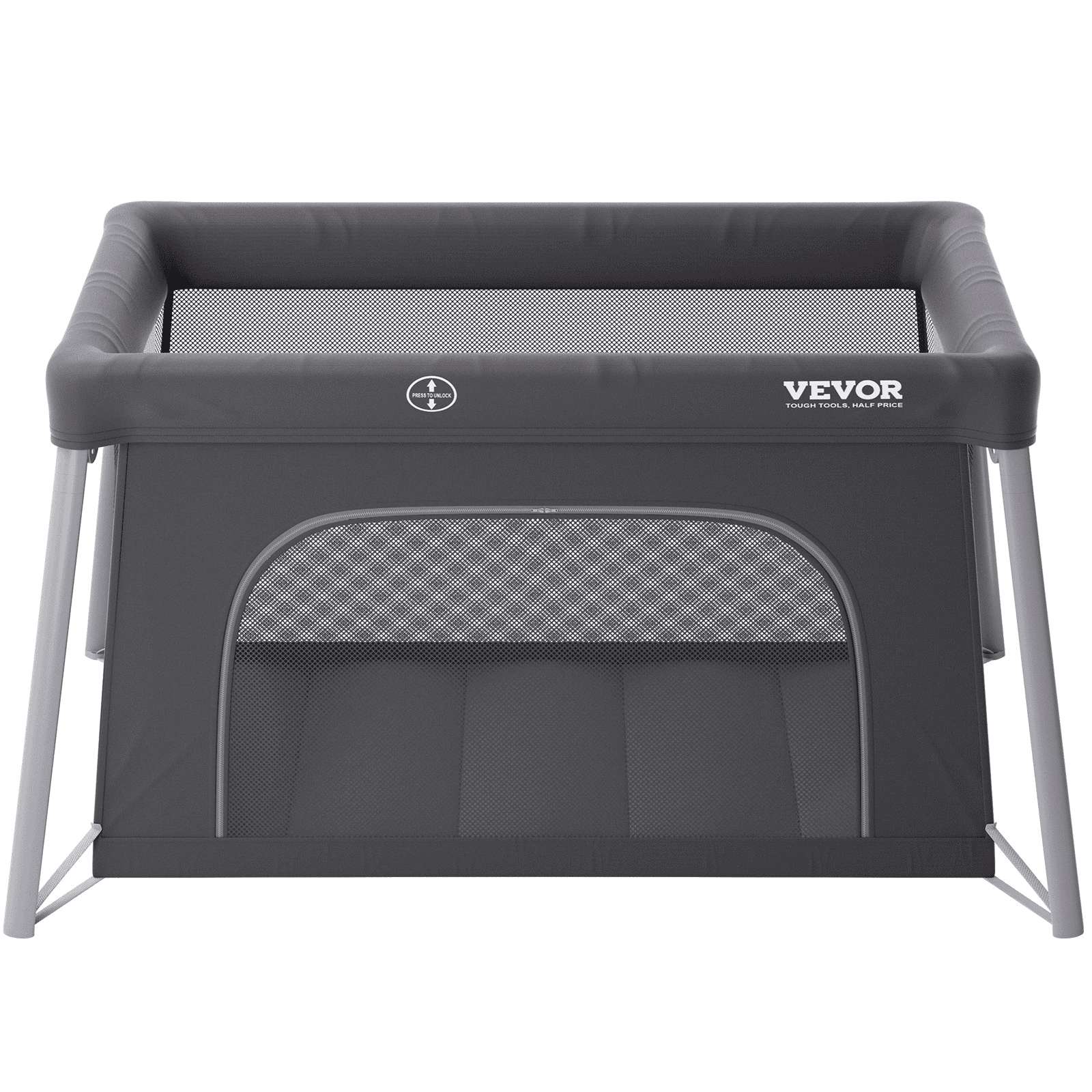 TravelNest Foldable Baby Playpen & Crib with Zipper Gate