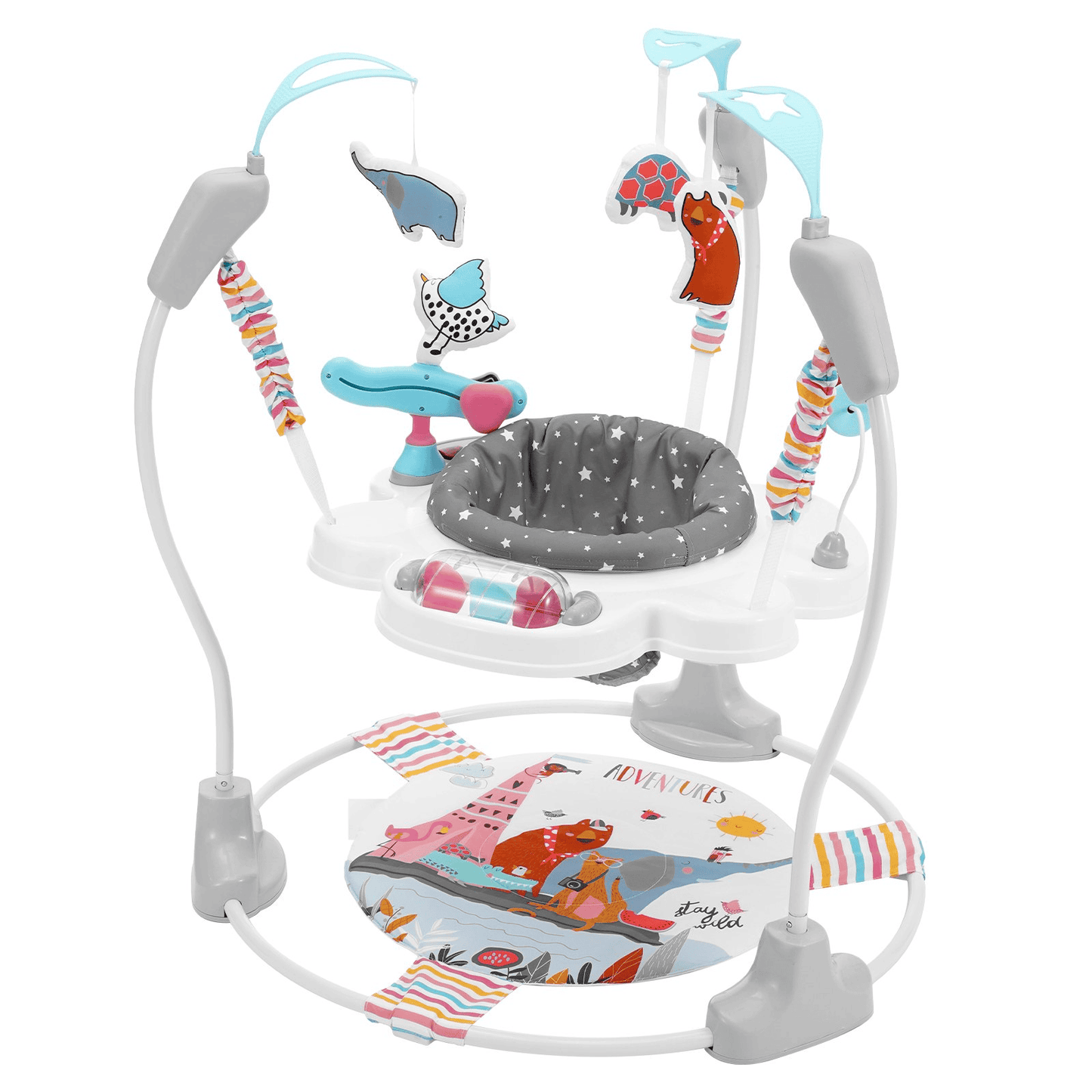 VEVOR Baby Bouncer Activity Center Baby Jumper Jumperoo with Toys Music Lights