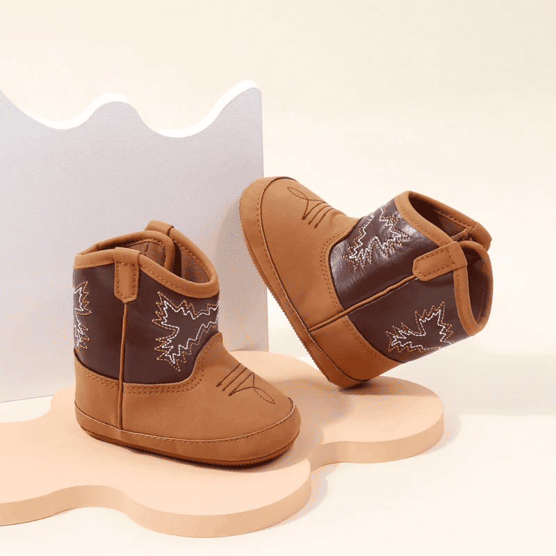 Soft Breathable Western Baby Boots