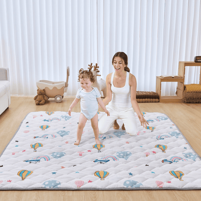 VEVOR 59"x79" Baby Play Mat Kids Crawling Soft Floor Playmat Infant Activity Mat