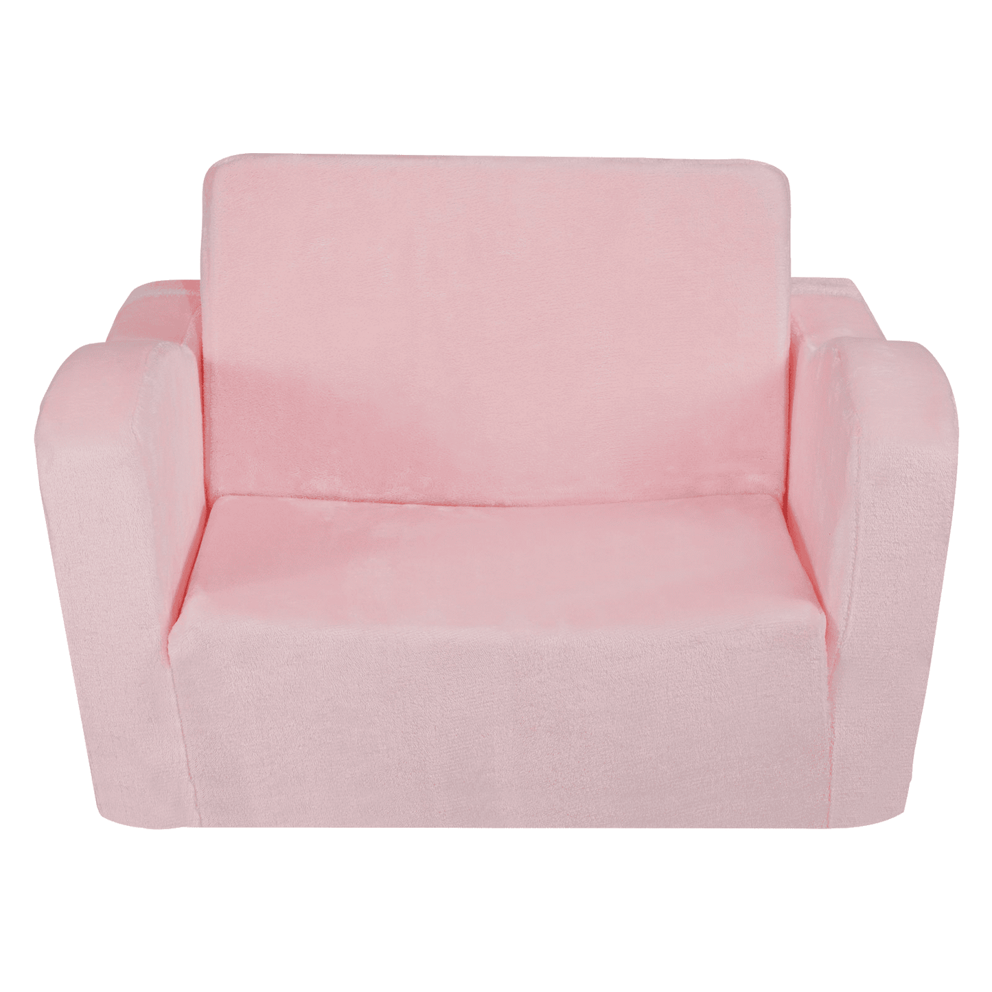 VEVOR Kids Couch, 2-in-1 Toddler Chairs Comfy, Toddler Couch Sofa Bed Fold Out, Convertible Sofa to Lounger, Kids Chair Seat Playroom Furniture for Kids Girls & Boys, Pink