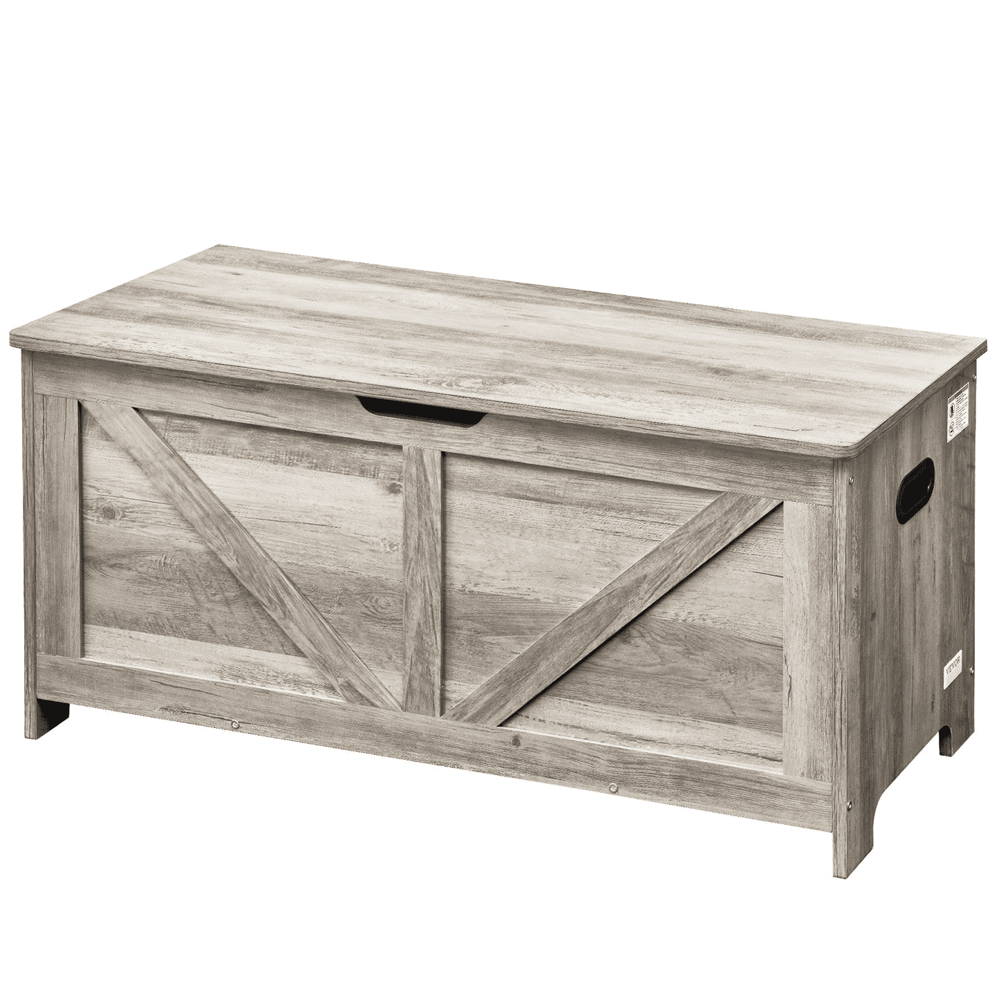 VEVOR Kids Toy Storage Bench Wooden Toy Box Chest 38.98 x 15.55 x 18.9 in Gray