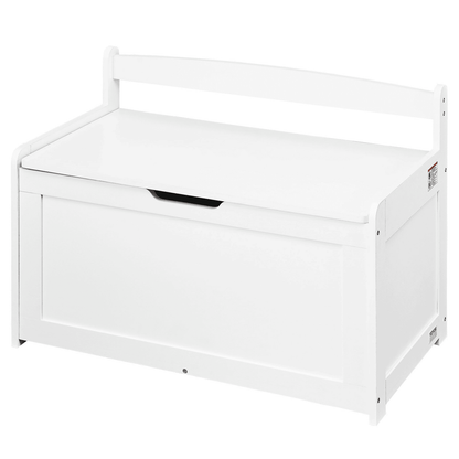 VEVOR Kids Toy Storage Bench Wooden Toy Box Chest 32.68 x 17.91 x 24.02" White