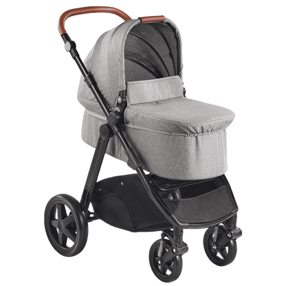 Stroller Travel System With Bassinet Playard Baby Combo Set Dark Gray