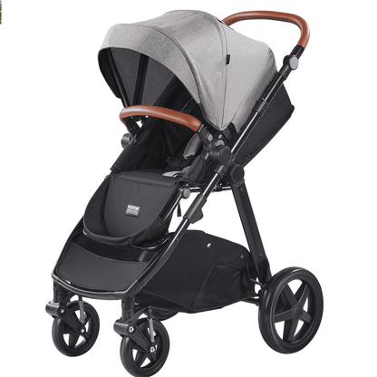 Stroller Travel System With Bassinet Playard Baby Combo Set Dark Gray