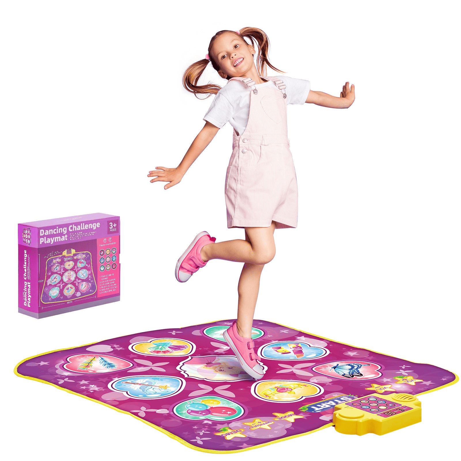 VEVOR Dance Mat for Kids Dance Pad Toys Single Player Gift for 3+ Year Old Girls