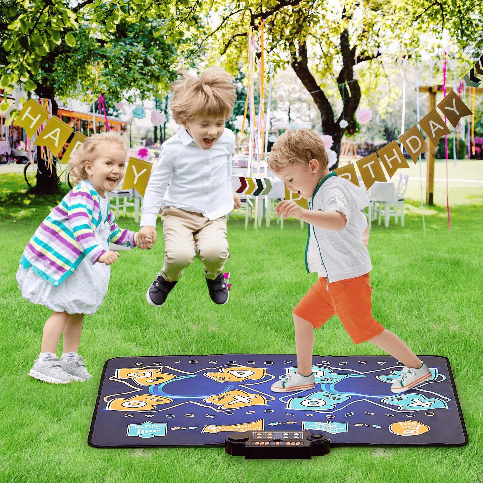 VEVOR Dance Mat for Kids Dance Pad Toys Two Player Gift for 3+ Year Old Girls