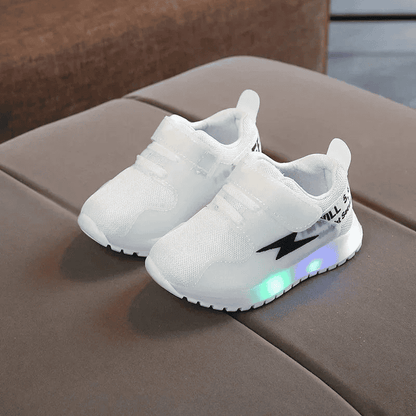 Breathable Sneakers Shoes with Multicolor LED for Children