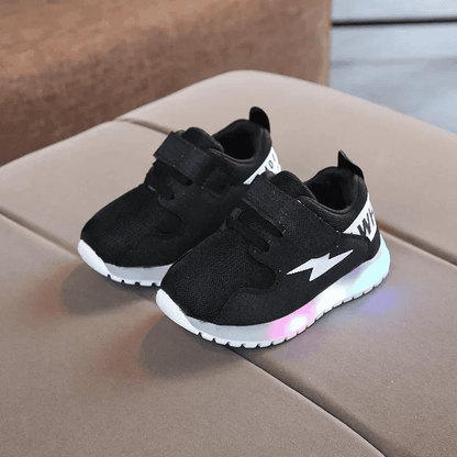 Breathable Sneakers Shoes with Multicolor LED for Children