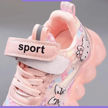 Breathable Sneakers Shoes with Cartoon LED for Children