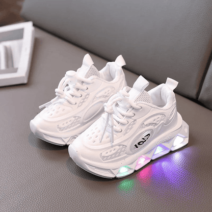 Breathable Sneakers Shoes with Multicolor LED for Children