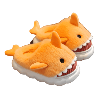 Soft Padded Multicolored Shark Slippers for Children