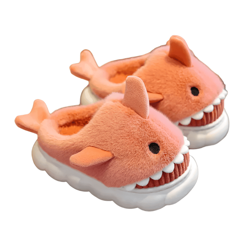 Soft Padded Multicolored Shark Slippers for Children