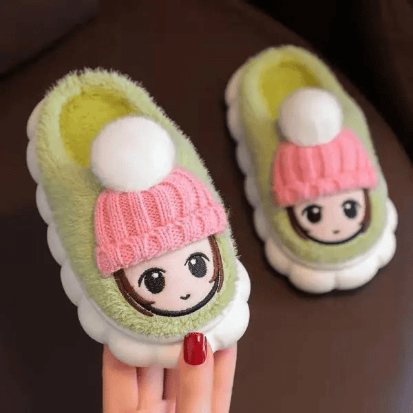 Cartoon Indoor Warm Slippers for Children