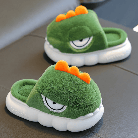 Warm Dinosaur Slippers for Children