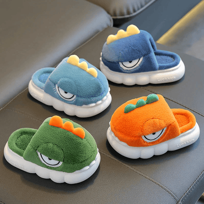 Warm Dinosaur Slippers for Children