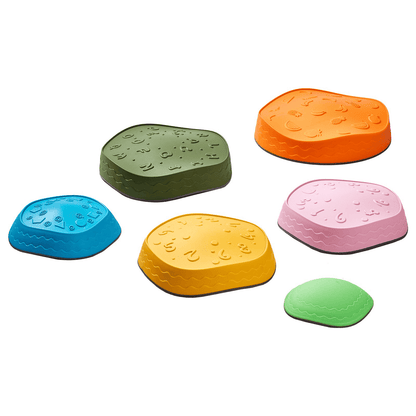 VEVOR Kids Balance Stepping Stones Sensory Obstacle Course 6 PCS Outdoor Indoor