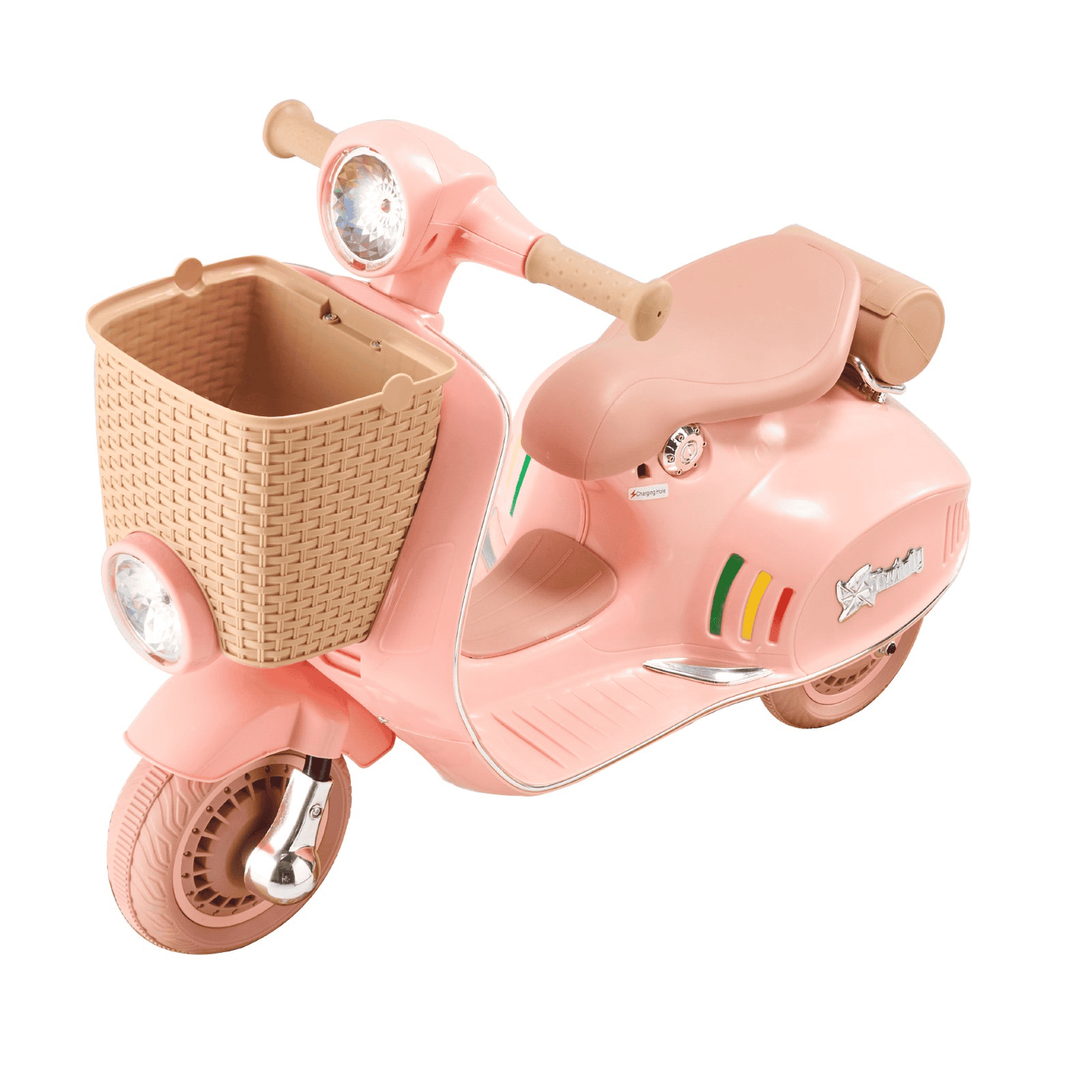 Christmas Gift! Kids Ride on Motorcycle 12V Electric Motor Trike with LED for Kids Aged 3+