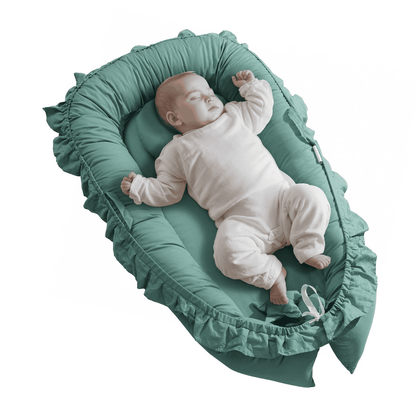 VEVOR Baby Infant Lounger 100% Cotton Soft Newborn Nest Sleeper with Headrest