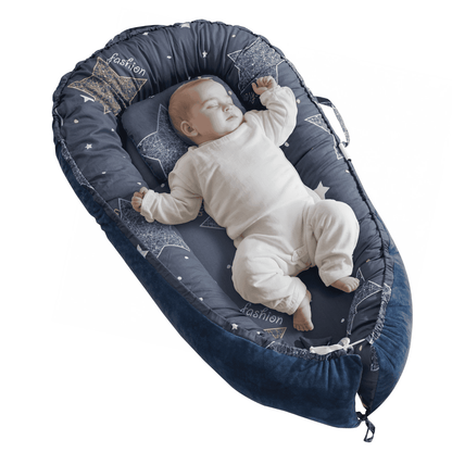 VEVOR Baby Infant Lounger 100% Cotton Soft Newborn Nest Sleeper with Headrest